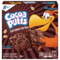 Cocoa Puffs Oat Bars, Chocolate, Soft Baked, 6 Each