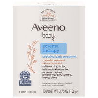 Aveeno Baby Bath Treatment, Soothing, Eczema Therapy, 5 Each