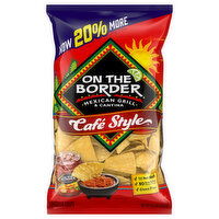 On the Border Tortilla Chips, Mexican Grill & Cantina, Cafe Style, 13.2 Ounce