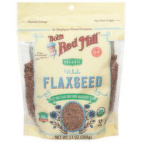 Bob's Red Mill Flaxseed, Organic, Whole, 13 Ounce