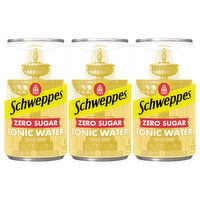 Schweppes Tonic Water, Zero Sugar, 6 Each