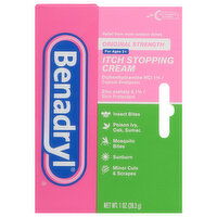 Benadryl Itch Stopping Cream, Original Strength, for Ages 2+, 1 Ounce