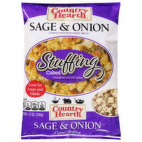 Country Hearth Stuffing, Sage & Onion, Cubed, 12 Ounce