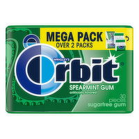 Orbit Gum, Sugarfree, Spearmint, Mega Pack, 30 Each