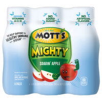 Mott's Mighty Juice Beverage, Soarin' Apple, 6 Pack, 6 Each