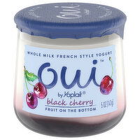 Oui Yogurt, French Style, Whole Milk, Black Cherry, 5 Ounce