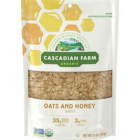 Cascadian Farm Granola, Organic, Oats and Honey, 11 Ounce