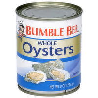 Bumble Bee Oyster, Shucked, Whole, 8 Ounce