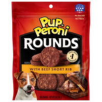 Pup-Peroni Rounds Dog Snacks, with Beef Short Rib, 5 Ounce