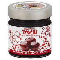 Amarena Toschi Cherries, Wild Black, in Syrup, 10.6 Ounce