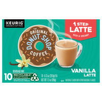 The Original Donut Shop Coffee, Vanilla Latte, K-Cup Pods, 10 Each