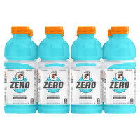 Gatorade Zero Thirst Quencher, Zero Sugar, Glacier Freeze, 8 Each