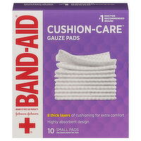 Band-Aid Cushion-Care Gauze Pads, Small, 10 Each