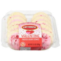 Lofthouse Sugar Cookies, Frosted, Valentine, 13.5 Ounce