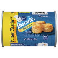 Pillsbury Butter Tastin' Biscuits, Flaky Layers, 5 Each