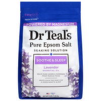 Dr Teal's Soothe & Sleep Pure Epsom Salt Lavender Soaking Solution, 3 Pound