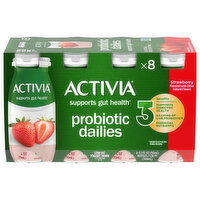 Activia Yogurt Drink, Strawberry, Low Fat, 8 Each