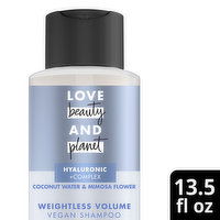 Love Beauty and Planet Volume & Bounty Weightless Volume Shampoo with Hylauronic acid, 13.5 Ounce