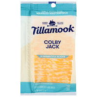 Tillamook Cheese Slices, Colby Jack, Farmstyle, 9 Each