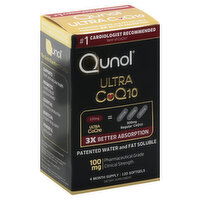 Qunol CoQ10, Ultra, 100 mg, Softgels, 120 Each