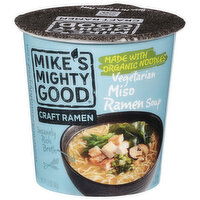 Mike's Mighty Good Craft Ramen Ramen Soup, Miso, Vegetarian, 1.6 Ounce