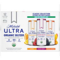 Michelob Ultra Organic Hard Seltzer Classic Variety 12 Pack Cans, 12 Ounce