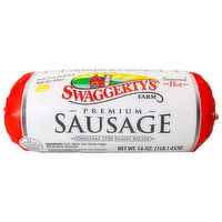 Swaggerty's Farm Original 1930 Family Recipe Sausage, Premium, Seasoned, Hot, 16 Ounce