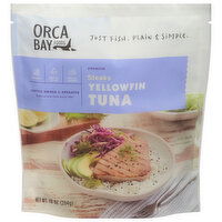 Orca Bay Foods Yellowfin Tuna, Premium, Steaks, 10 Ounce