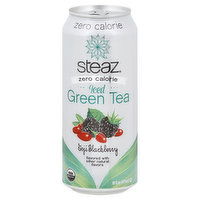 Steaz Green Tea, Iced, Goji Blackberry, 16 Ounce