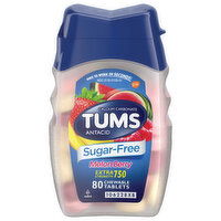 Tums Sugar-Free Extra Strength Melon Berry 750 mg Antacid, 80 Each