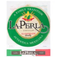 La Perla Tortillas, Handmade Locally, 8 Inch, 10 Each