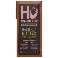 Hu Organic 70% Cacao Hazelnut Butter Dark Chocolate, 2.1 Ounce
