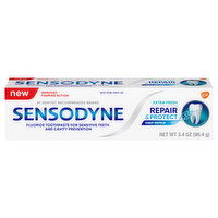 Sensodyne Toothpaste, Extra Fresh, Repair & Protect, 3.4 Ounce