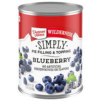 Duncan Hines Wilderness Pie Filling & Topping, Blueberry, Simply, 21 Ounce