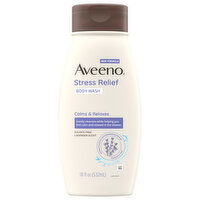 Aveeno Stress Relief Lavender Scent Body Wash, 18 Fluid ounce