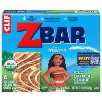 Zbar Soft-Baked Iced Oatmeal Cookie Energy Snack Bars, 6 Each