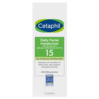 Cetaphil Facial Moisturizer, Daily, SPF 15, 4 Fluid ounce