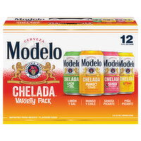 Modelo Chelada Beer, Variety Pack, 12 Each