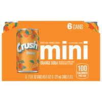 Crush Soda, Orange, 6 Each