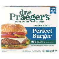 Dr. Praeger's Plant-Based Perfect Burger, 2 Each