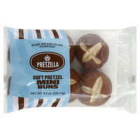 Pretzilla Buns, Mini, Soft Pretzel, 6 Each