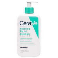 CeraVe Facial Cleanser, Foaming, 12 Fluid ounce