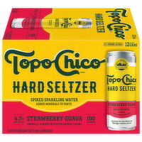 Topo Chico Hard Seltzer, Strawberry Guava, 12 Each