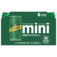 Schweppes Ginger Ale, 6 Pack, 6 Each