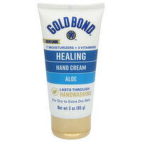 Gold Bond Hand Cream, Healing, Aloe, 3 Ounce