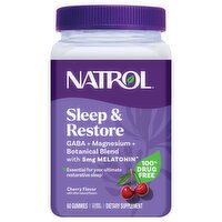 Natrol Gummies Cherry Flavor Sleep & Restore, 60 Each