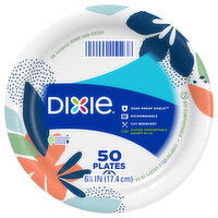 Dixie 6.875 Inch Plates, 50 Each