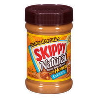 Skippy Natural Creamy Peanut Butter Spread with Honey, 15 Ounce