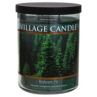 Village Candle Candle, Balsam Fir, Glass Cylinder, 1 Each