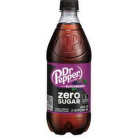 Dr Pepper Soda, Zero Sugar, Blackberry, 20 Fluid ounce
